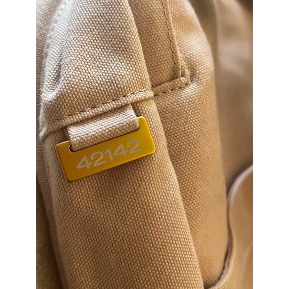 NWOT DAY OWL Unisex Recycled Backpack Pro Slim 14” Laptop Beige/Pink Canvas - Picture 14 of 15